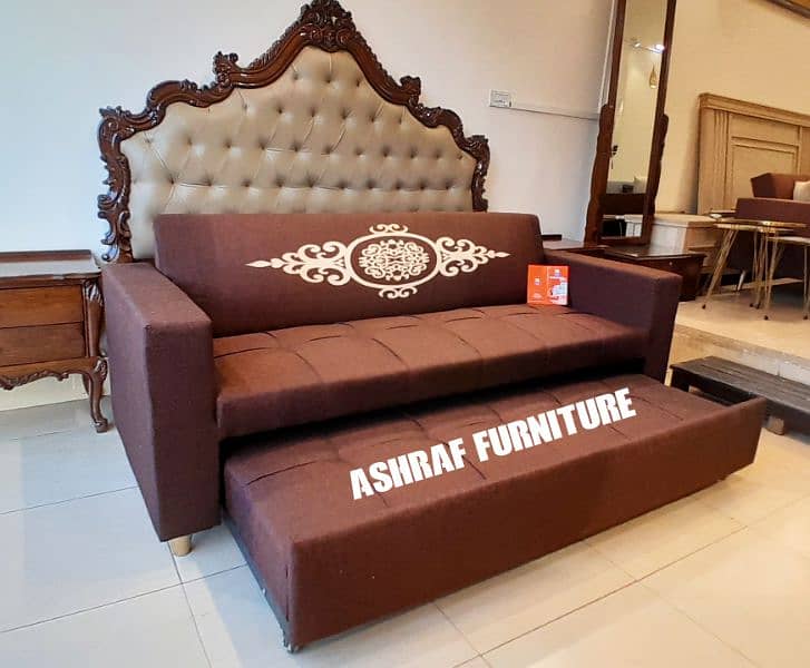 Double bed/Sofa cum bed/Double cumbed/Sofa/L Shape/Combed/Centre table 18