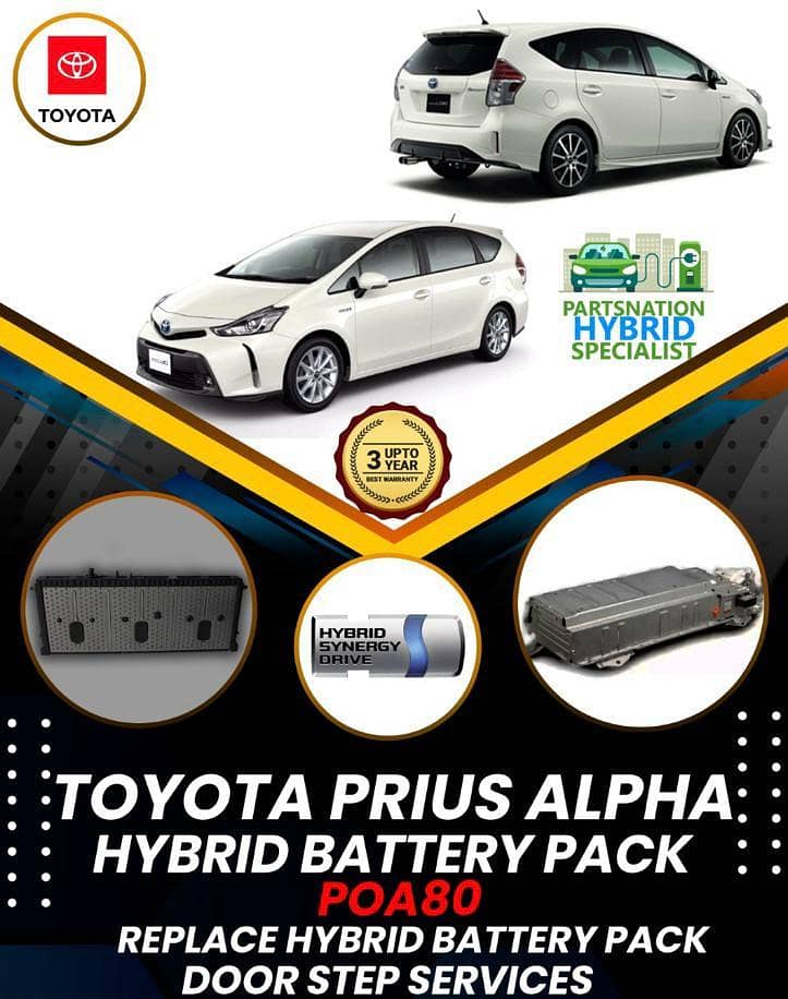 Cars Hybrid Battery Toyota Honda,Nissan, Lexus,Crwon,Prado, Prius Aqua 8