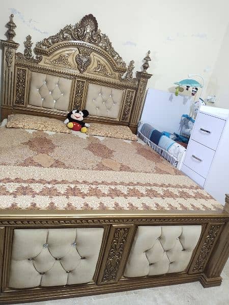 bed set/bed dressing side table chairs/king size bed/double bed 2