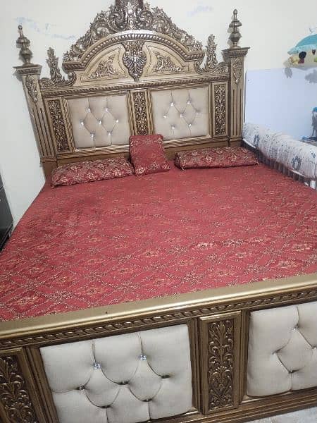 bed set/bed dressing side table chairs/king size bed/double bed 7