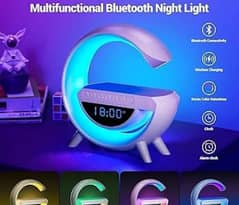Wireless mobile charger clock, speaker and lamp