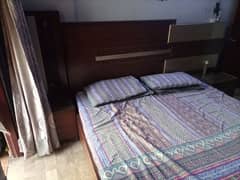 Walnut Wood Bed without mattress