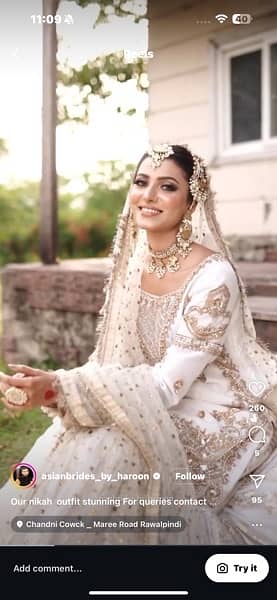 BEAUTIFUL BRIDAL GHARARA nikkah DRESS 3