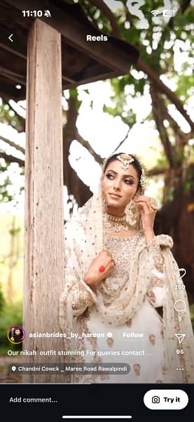 BEAUTIFUL BRIDAL GHARARA nikkah DRESS 6