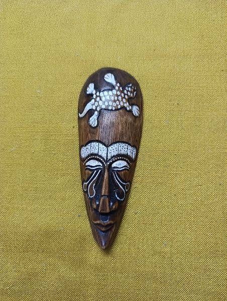 hand made wooden porcelain ceramic painted masks 2