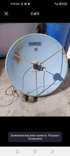 DISH ANTENNA WITH STAND+ 02 LB+RECIEVER