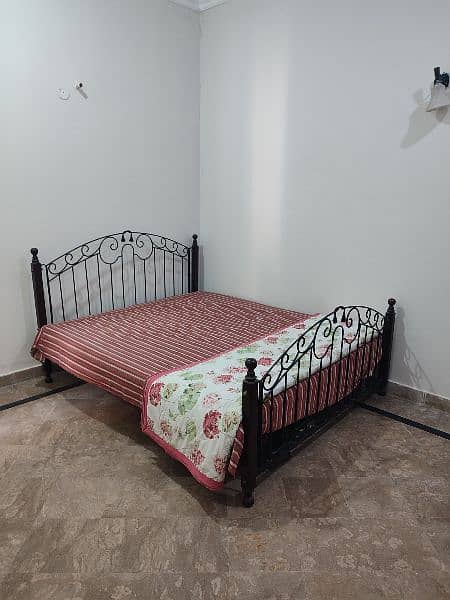 Iron bed with 2 seater iron sofa 2