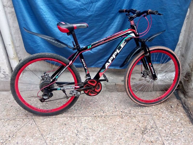 Road apple cycle in red and black colour 1
