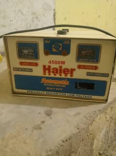 haier automatic stabilizer 4500watt