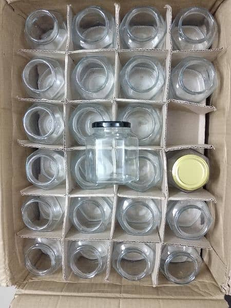 Glass Jars (Square and Hexagonal) 400mL / 500 Grams 2