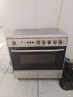 Welcome 5 burner cooking range with big size oven