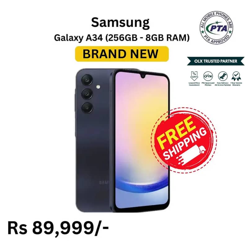 Samsung Galaxy A34, A25, S24, S22 Ultra, S24 Ultra PTA Approved 4