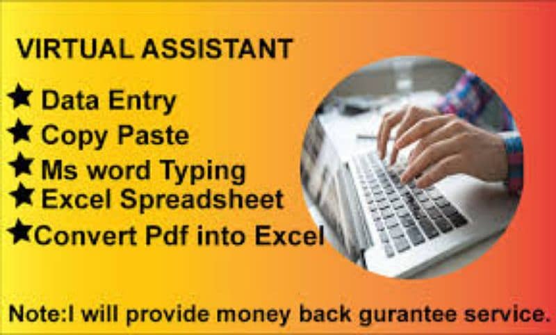 Wanted job. as Virtual Assistant, Data entry, CV Maker, Daraz 0