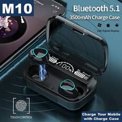 M10 Wireless Headphones Earbuds Touch waterproof and  sealed pack 0