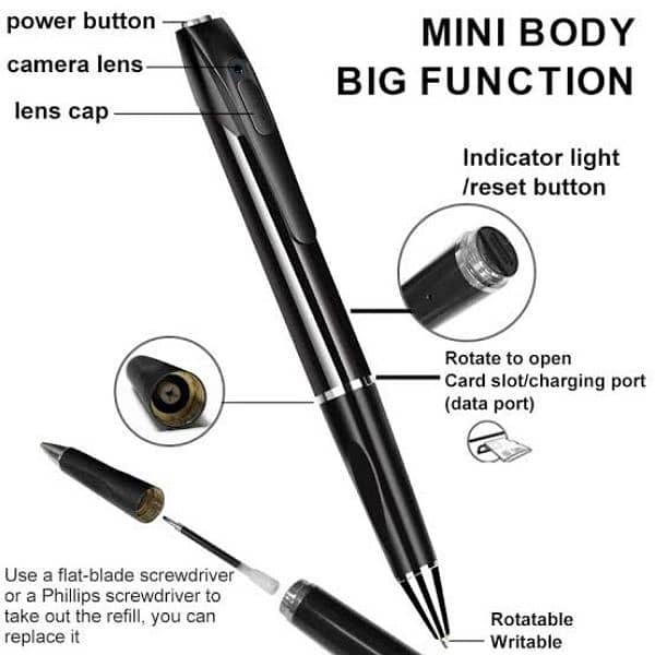 V8 pen camera 1080p fullHD vision Ka sath 2