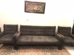 5 seater lounge  sofa set elegant grey color