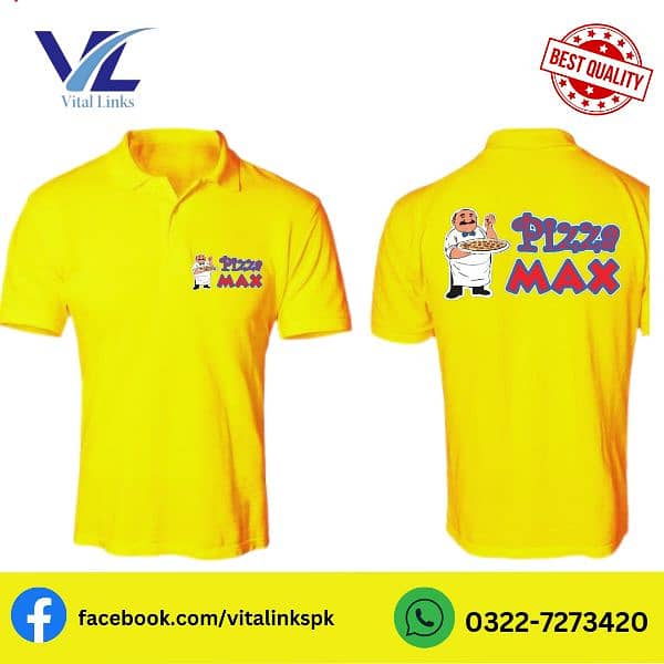 Polo Shirt T-shirt  Customised Shirts Printing 1