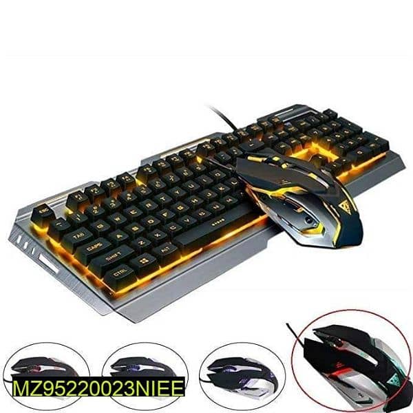 LED Light Gaming Keyboard and Mouse Set 0