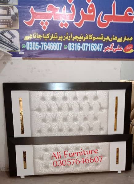 Bed set / king size bed / double bed / poshish bed / bed / side tables 4