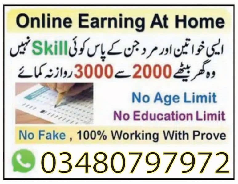 Online job at Home/Part Time/Data Entry/Typing/Assignments/Teaching 0