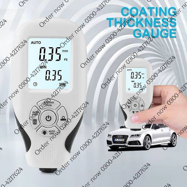 Digital Car paint Coating Thickness Gauge Painting Thickness Te 2