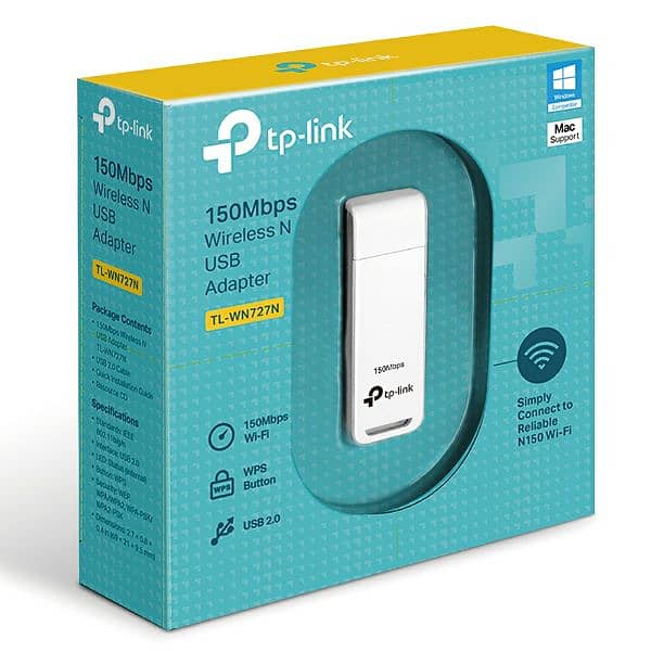 Tp-link WN727N 150mbps  usb adapter for pc 3
