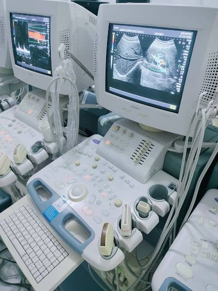 GE & Toshiba Color Doppler with Convex and Linear Probes 7