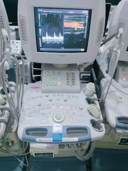 GE & Toshiba Color Doppler with Convex and Linear Probes 8