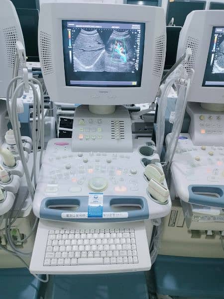 GE & Toshiba Color Doppler with Convex and Linear Probes 12