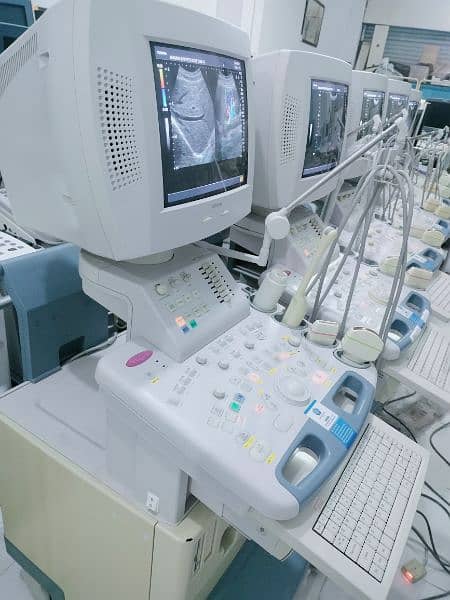 GE & Toshiba Color Doppler with Convex and Linear Probes 15