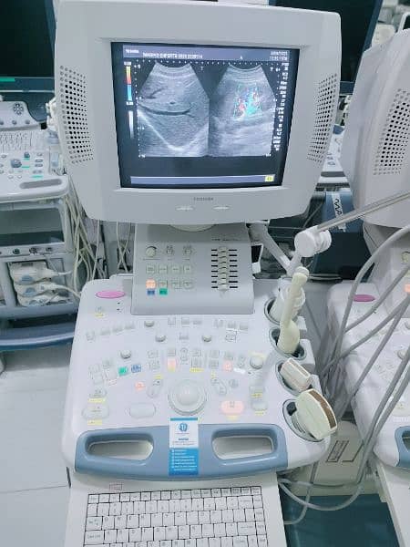 GE & Toshiba Color Doppler with Convex and Linear Probes 17