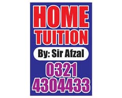 Tutor, Home Tuition. LHR.