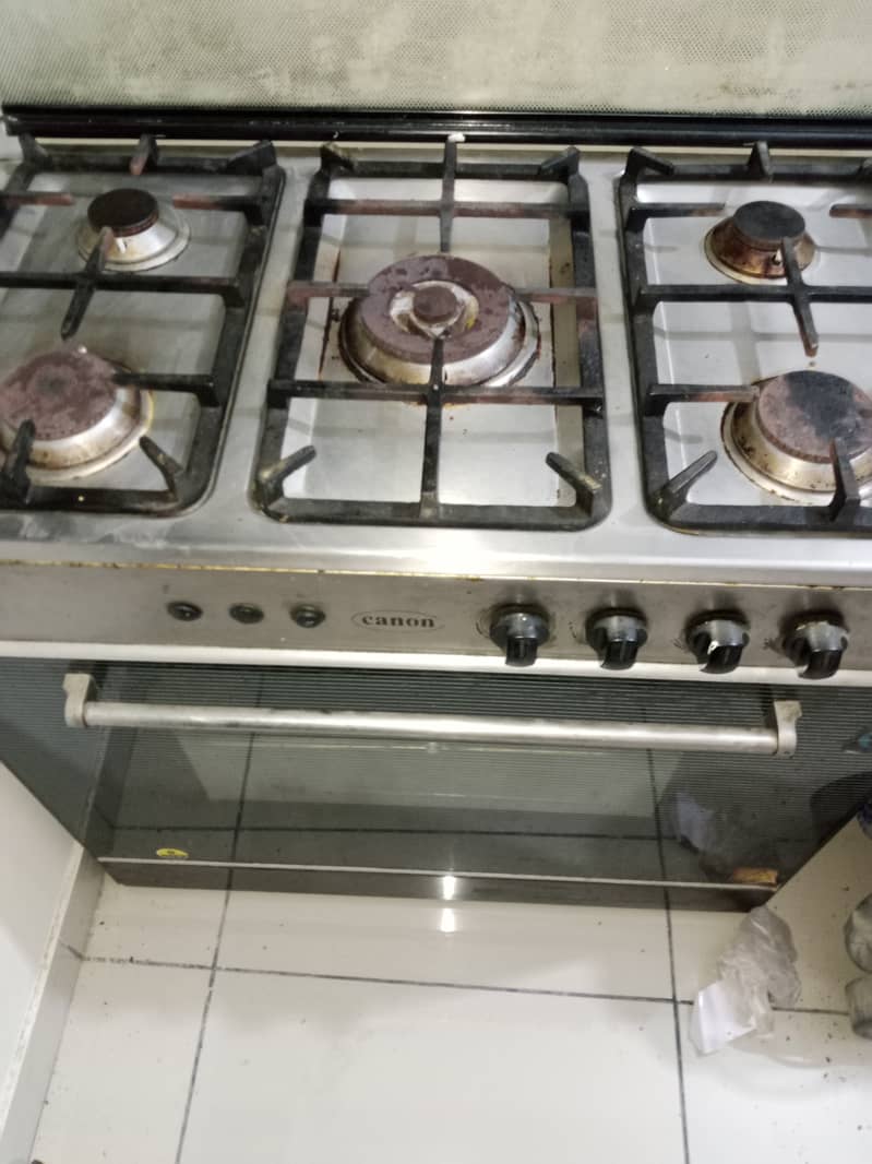 Canon five burner gas oven 0