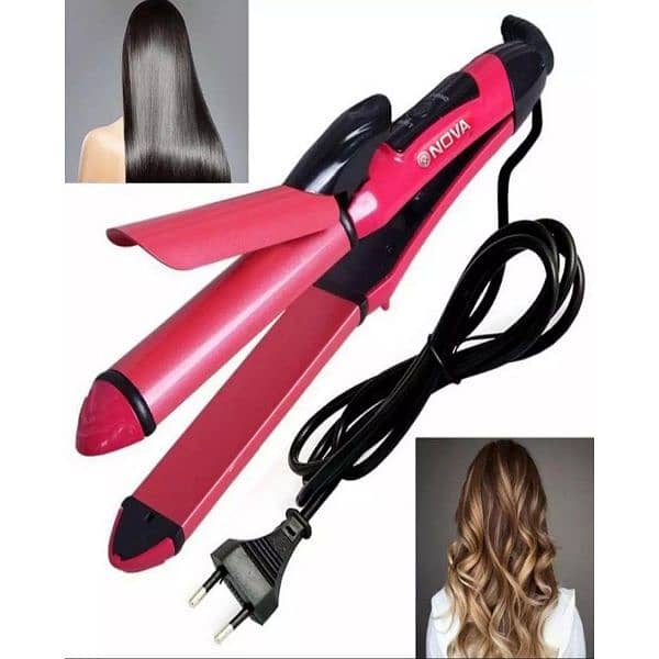 Nova 2in1 hair straightener & Curler 0