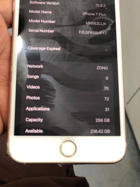 I phone 7 Plus 258GB 100% ok Fon ha Battery Cheng ha 3