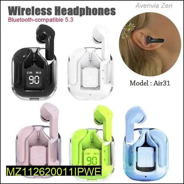 Bluetooth transparent earbuds home delivery freee 2
