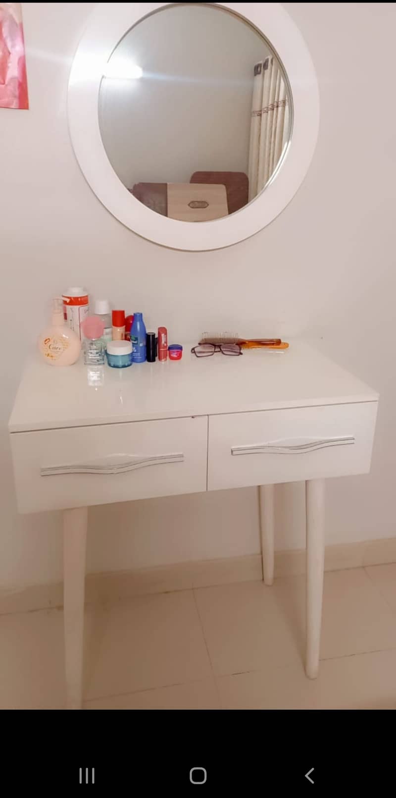 White colored Deco vanity for sale 1