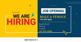 Required male and female for office work