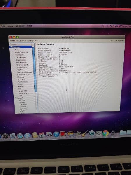 MacBook pro intel core 2 Duo 3