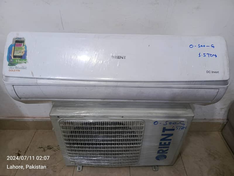 Orient 1.5 ton DC inverter O500G (0306=4462/443) marvelous set 4