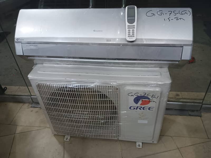 gree 1.5ton dc inverter gg75g (0306=4462/443) fabulous set 4