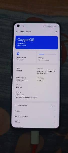 oneplus 8T global dual version 12/256 just back pe aik crack hai 0