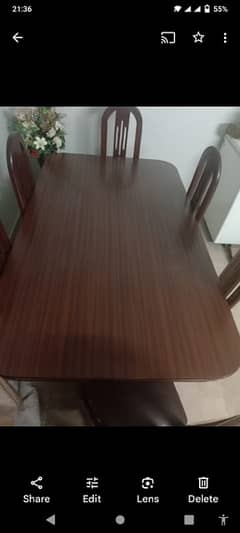 wooden dining  table