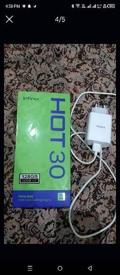 Infinix Hot 30( 8+8 /128Gb) with Daba charge No fault