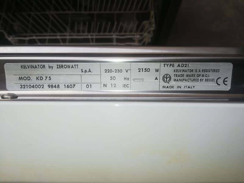 kelvinator KD 75 Dishwasher for use 8/10 condition 7
