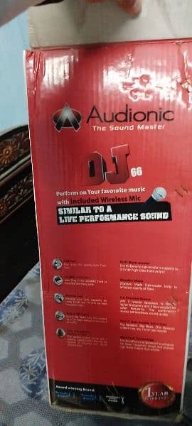 Audionic bluetooth speaker n woofer 6