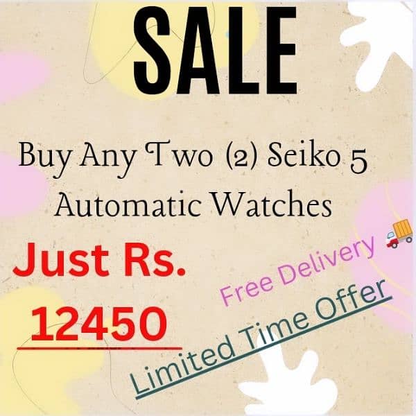 Seiko 5 Automatic Watch Sale 0