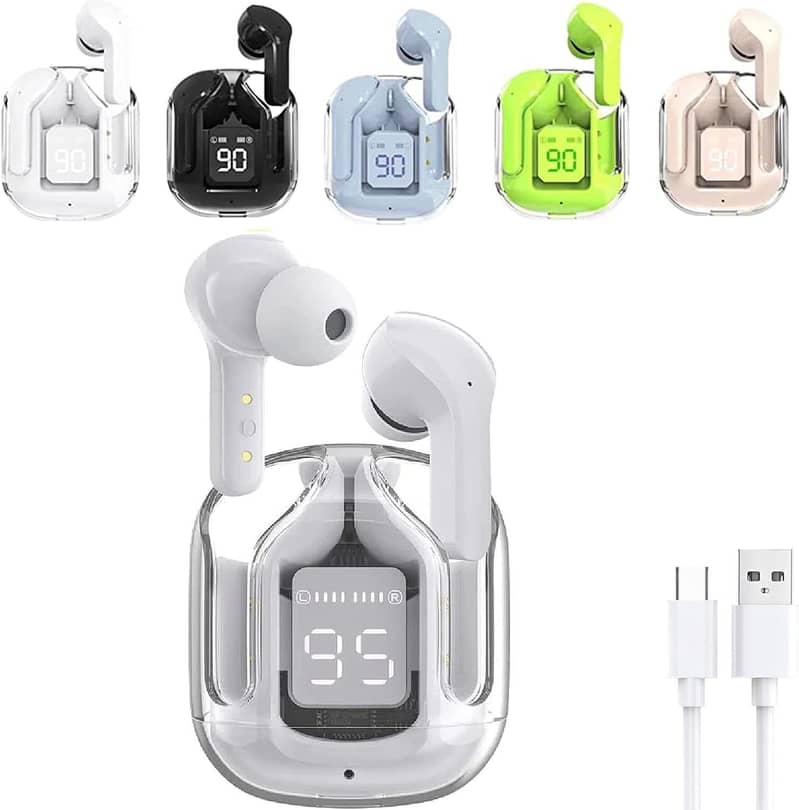NEW BOX PACKED EARBUDS AIR 31 COD AVAILABLE COLORS BLACK WHITE GREEN 5