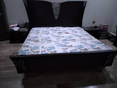 king size bed with medicated mattress with cover