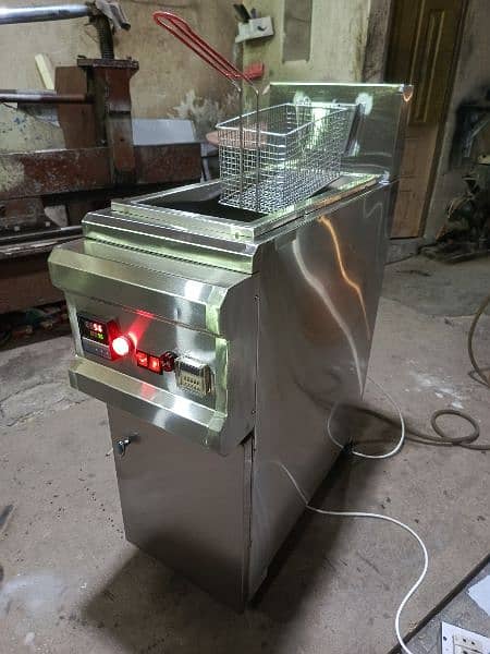 Deep fryer (16) litre Hot Plate/fryer /Display Counter SS Best quality 1